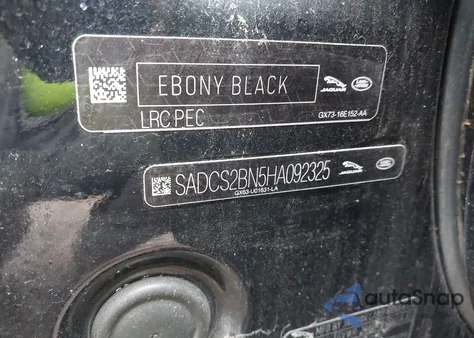 2017 Jaguar F-Pace 20D из США, поврежденный, VIN SADCS2BN5HA092325